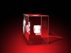 Fisch / ICHTHYS - Uhr, Glas eckig – GLASFOTO.COM